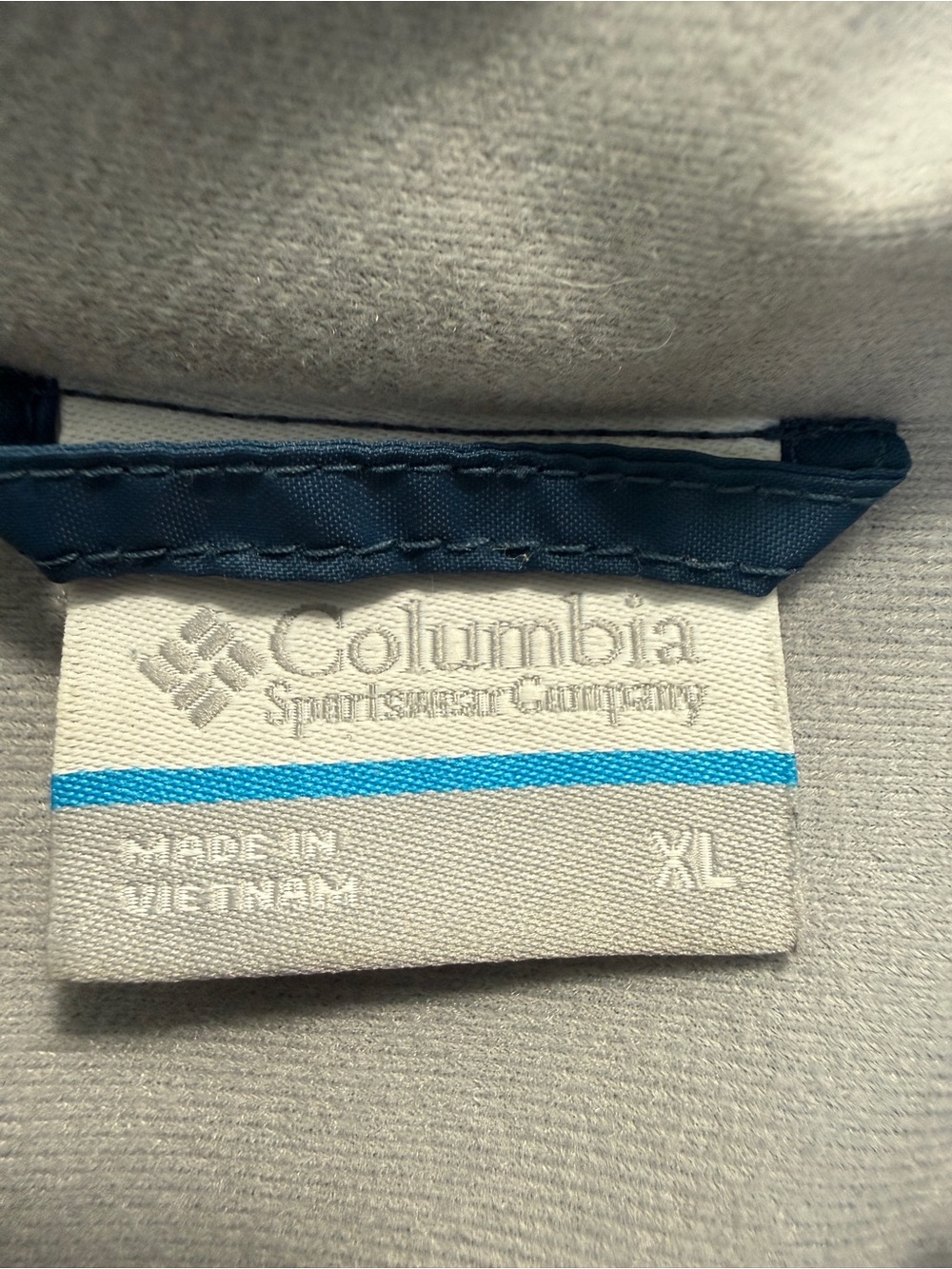 Columbia Blue Hooded Rain Jacket Lined Women’s XL - Picture 8 of 14